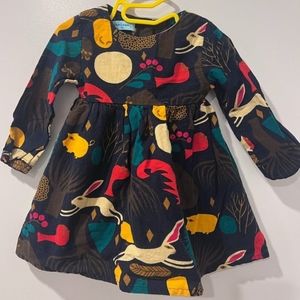 RABBIT Bear Leader Buddy Wonderland Long-sleeves Dress 12-18M